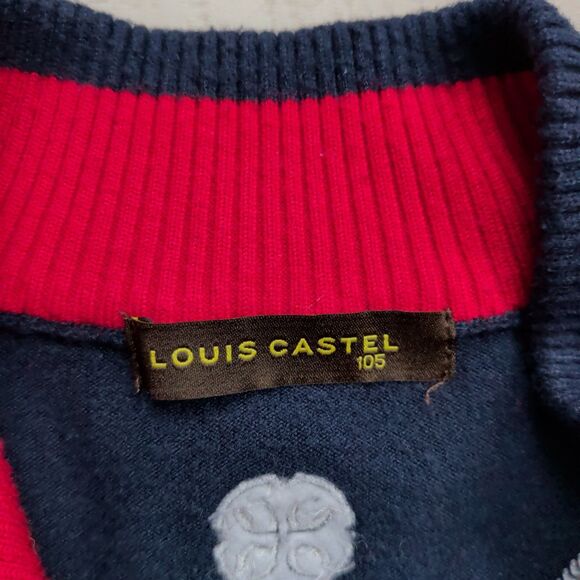 Louis Castel 1/4 Zip Pullover Mens Size 105 Large Golf Long Sleeve Nylon Blend - Picture 4 of 12